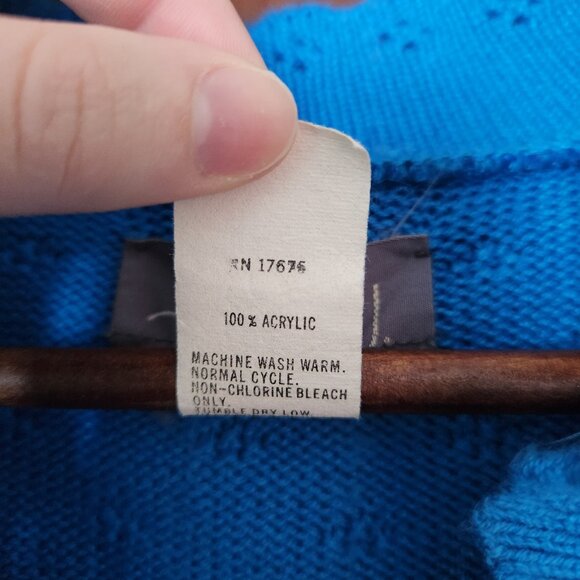 Vintage Alison J. Blue Sweater - Picture 4 of 7